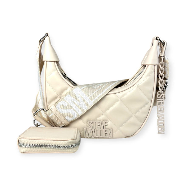 Steve Madden Crossbody Beige Placa