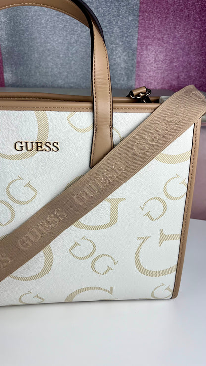 Guess Tote BAG Beige y Crossbody