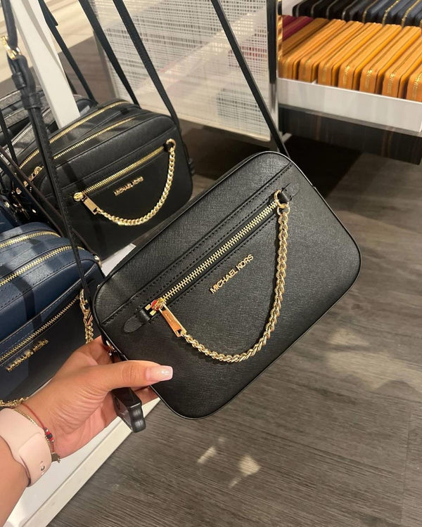 Michael Kors Crossbody Chain Black Gold