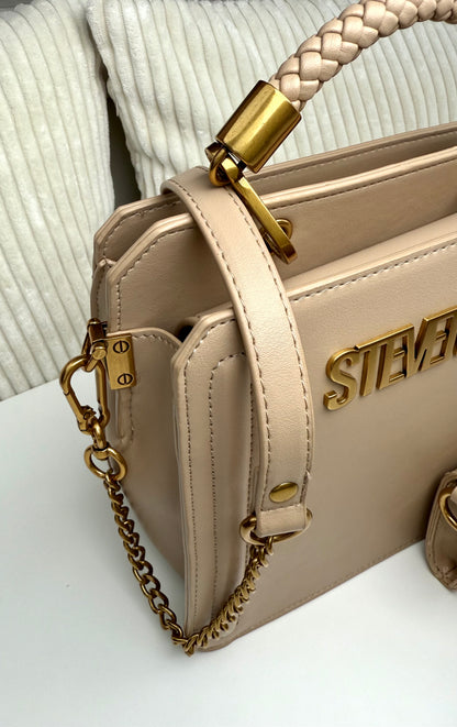 Steve Madden Crossbody Beige-Gold Luxury