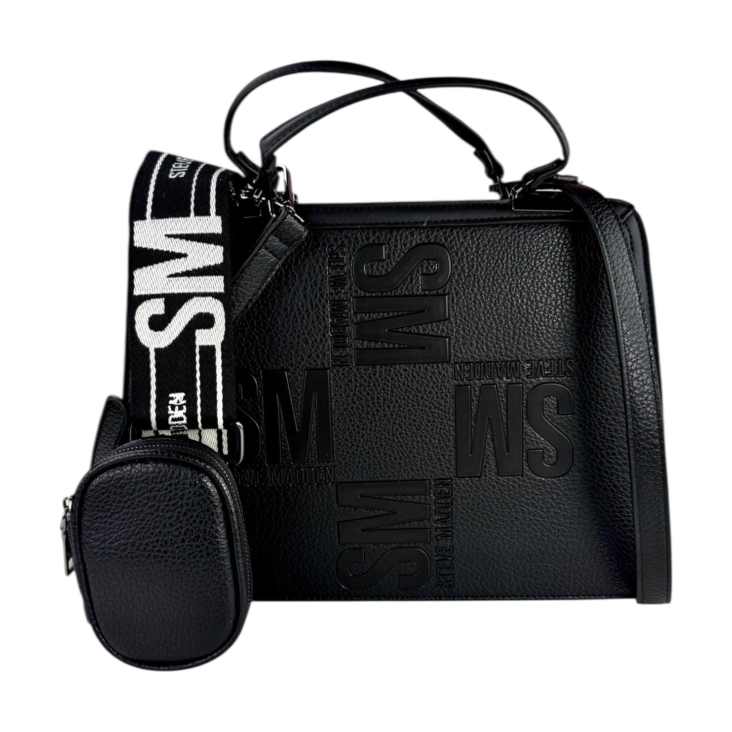 Steve Madden Crossbody Negro grabado