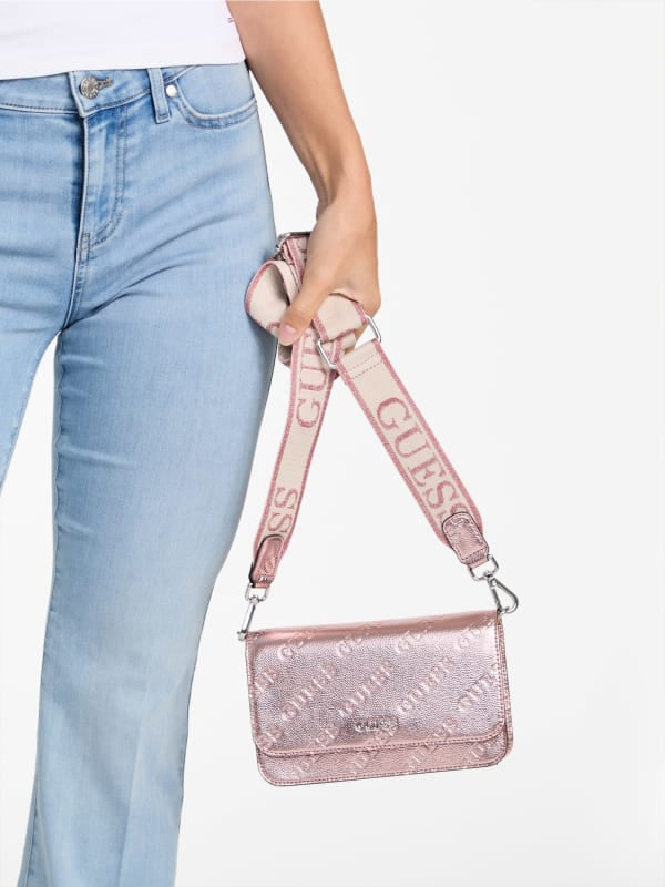 Guess Crossbody - Billetera Rosa