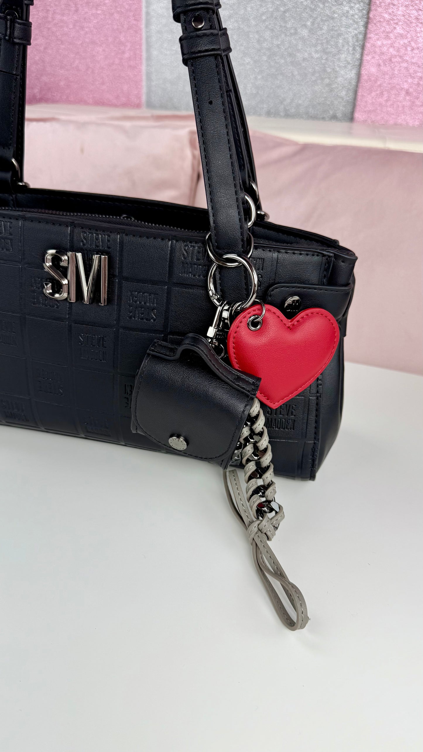 Steve Madden Shoulder BAG Black Heart