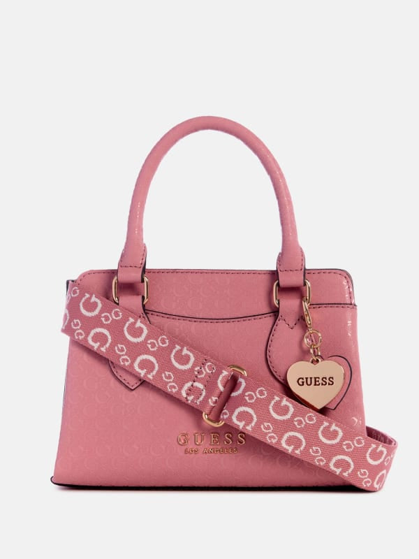 Guess Satchel Heart Rosa