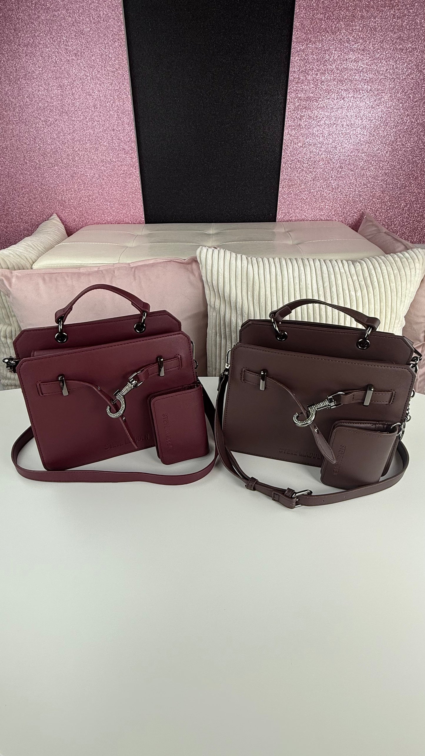 Steve Madden Crossbody Brown Candado