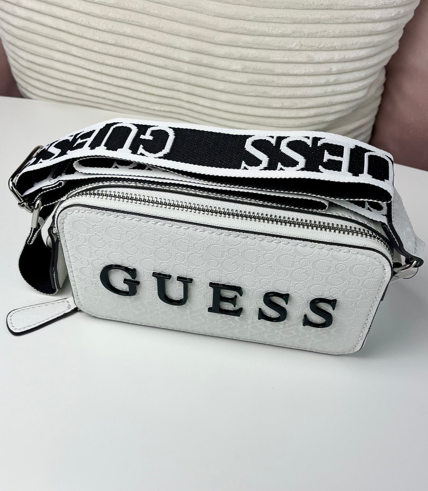 Guess Crossbody Doble Blanco