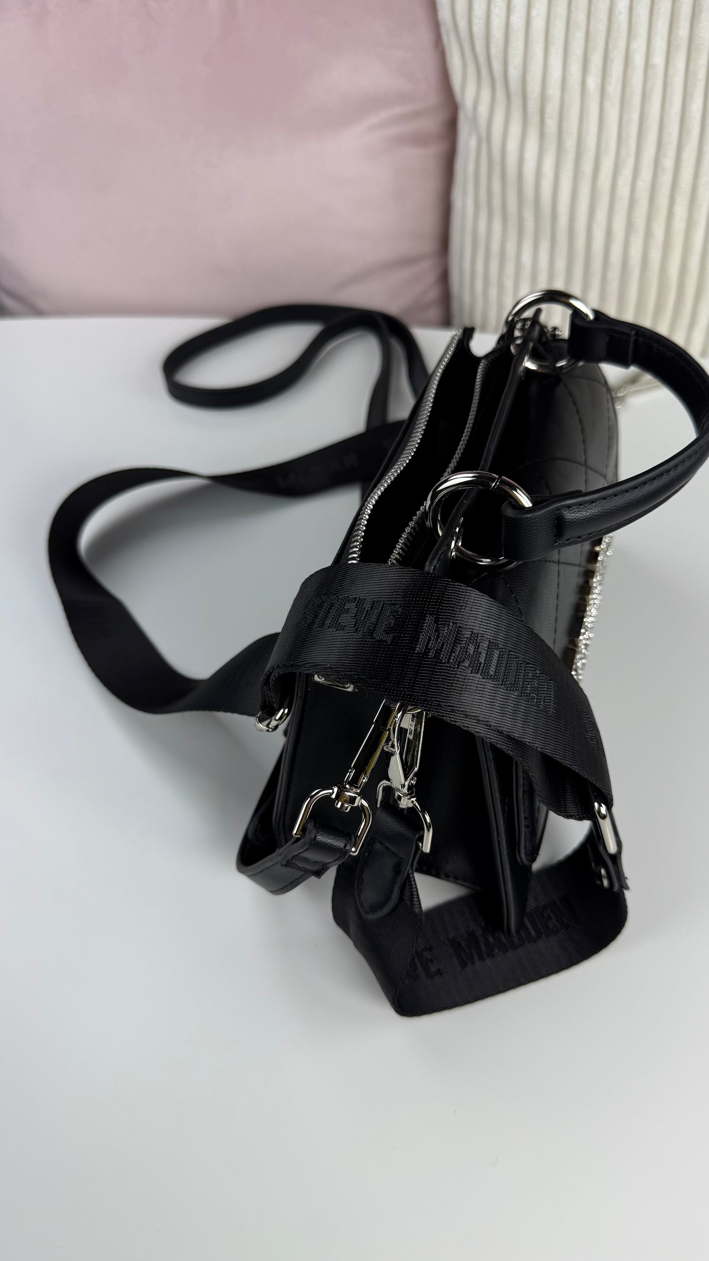 Steve Madden Crossbody Black 2 Strap mini