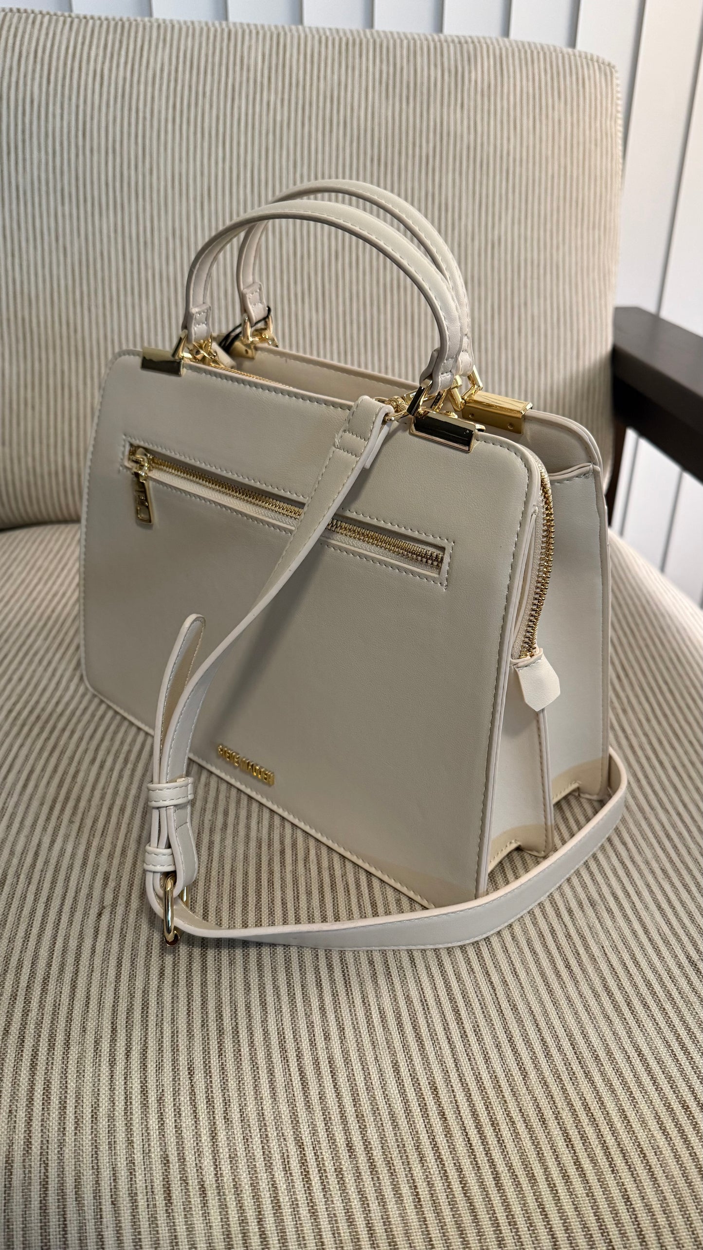 Steve Madden Satchel - Wallet Cream