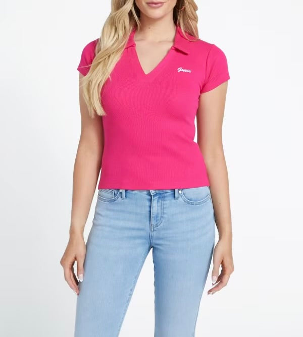 Guess Polo T Shirt Rosa