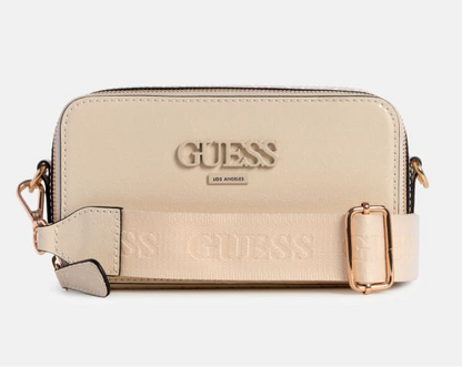 Guess Crossbody Doble ZIP Beige