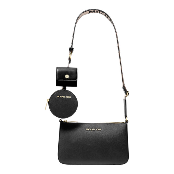 Michael Kors Jet Set Crossbody Airpods Black