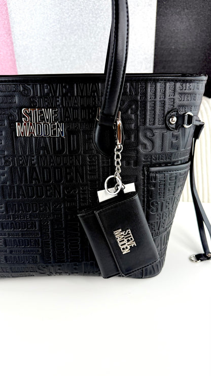 Steve Madden Tote BAG Black logos