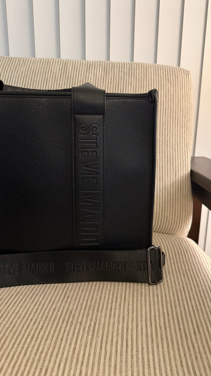 Steve Madden Tote Bag Cherry Card Holder Black