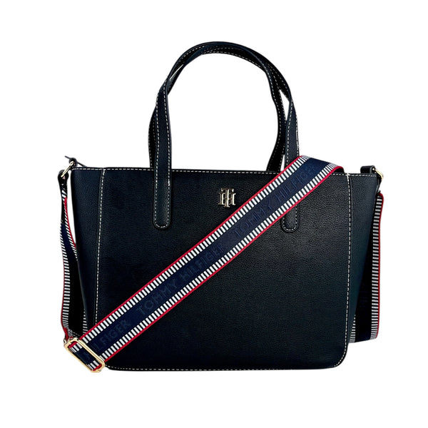 Tommy Hilfiger Satchel Negro - Navy Strap