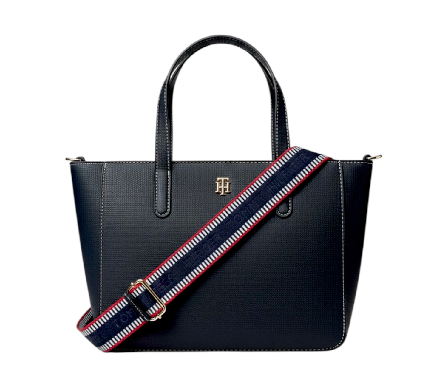 Tommy Hilfiger Satchel Negro - Navy Strap