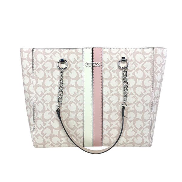 Guess Tote BAG Pink-White Logo-Line