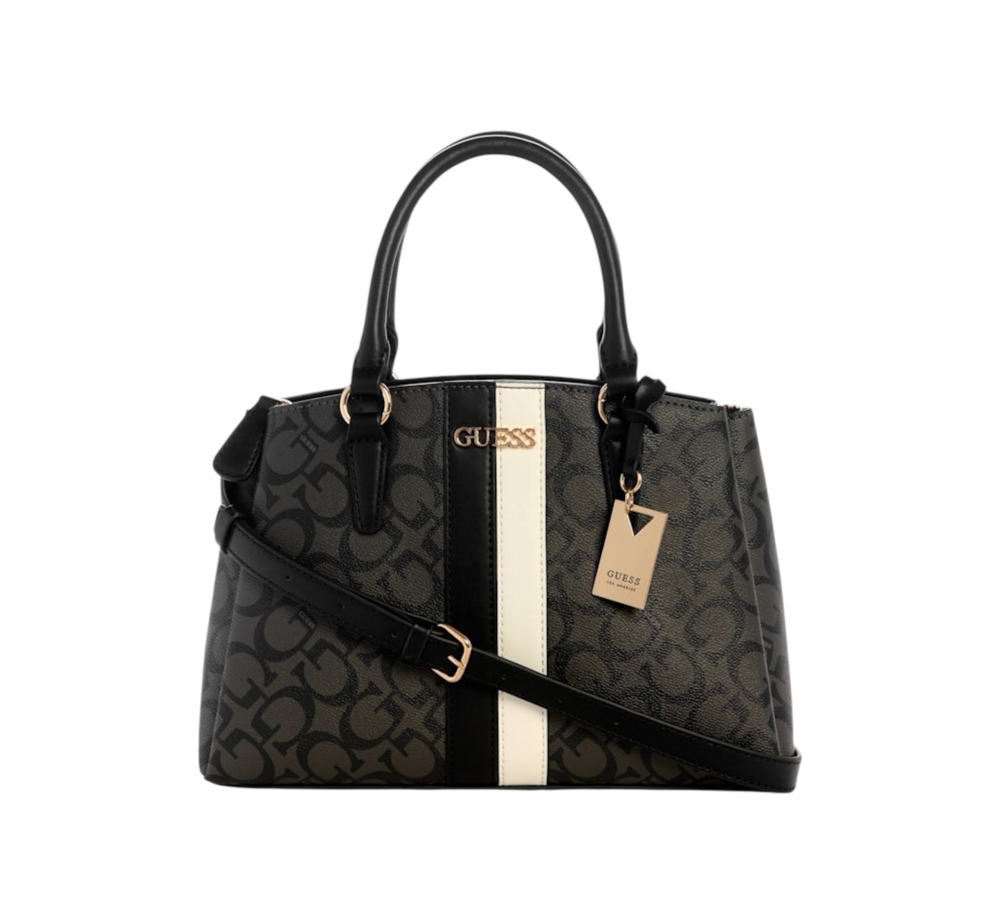Guess Satchel Kyrie Black Lines