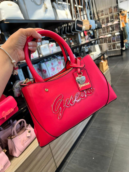 Guess Satchel Abeille Pink