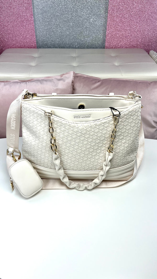 Steve Madden Tote Bage White