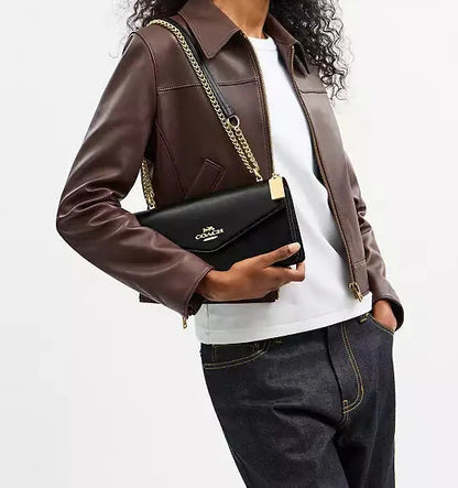 Coach Crossbody Klare Envelope Black-Gold