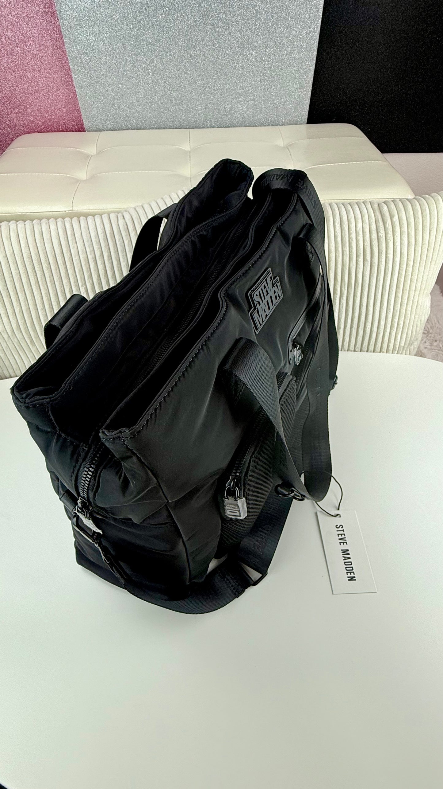 Steve Madden Tote Weekener Black