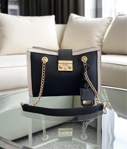 Guess Satchel Negro Deluxe