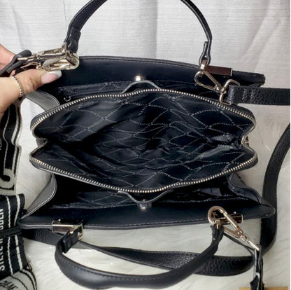 Steve Madden Crossbody Negro grabado
