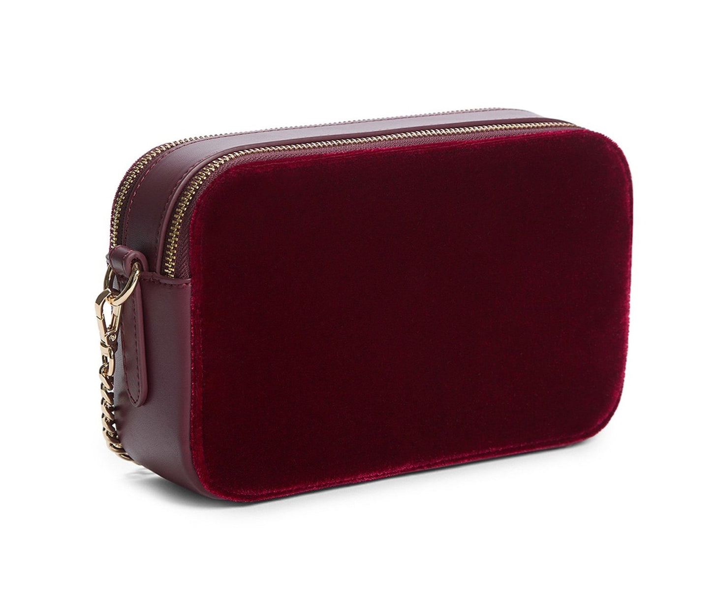 Guess Holly Velvet Crossbody Wine