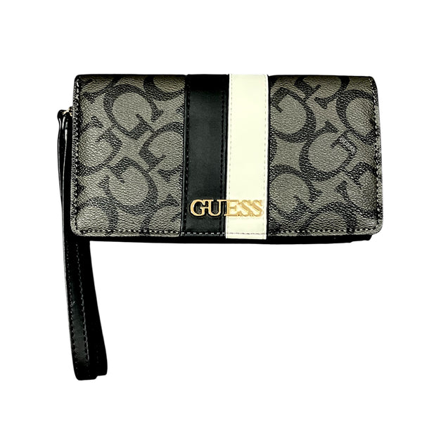 Guess Wallet Lines Black