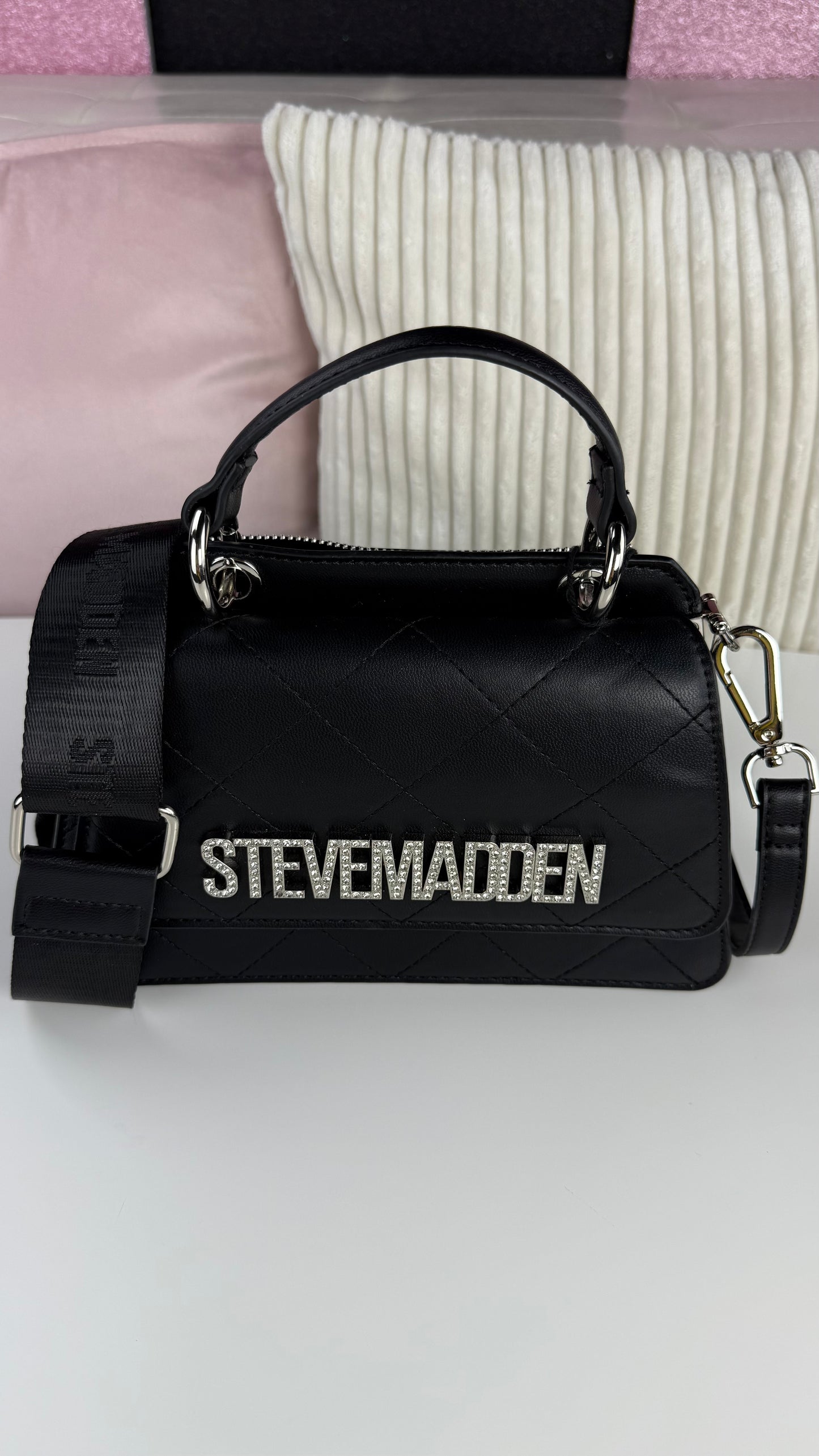 Steve Madden Crossbody Black 2 Strap mini
