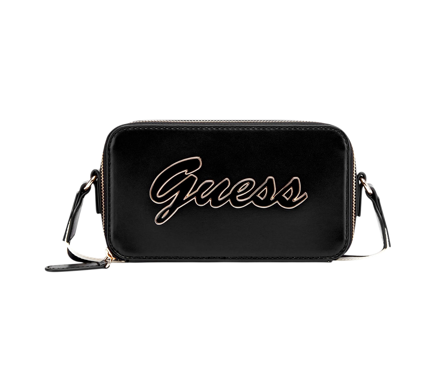 Guess Crossbody Double Zip Carrara Black