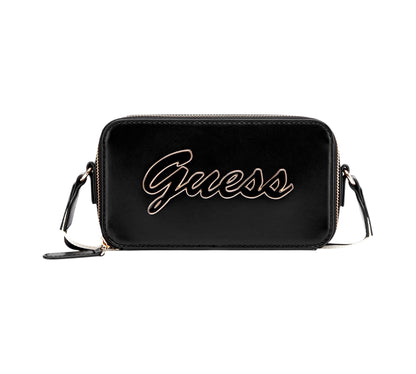 Guess Crossbody Double Zip Carrara Black